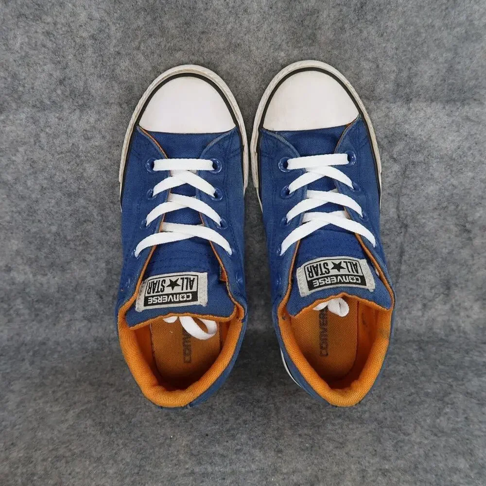 Converse Shoes Kids 3 Sneakers All Star Canvas Casual Blue Lace Up Active Junior